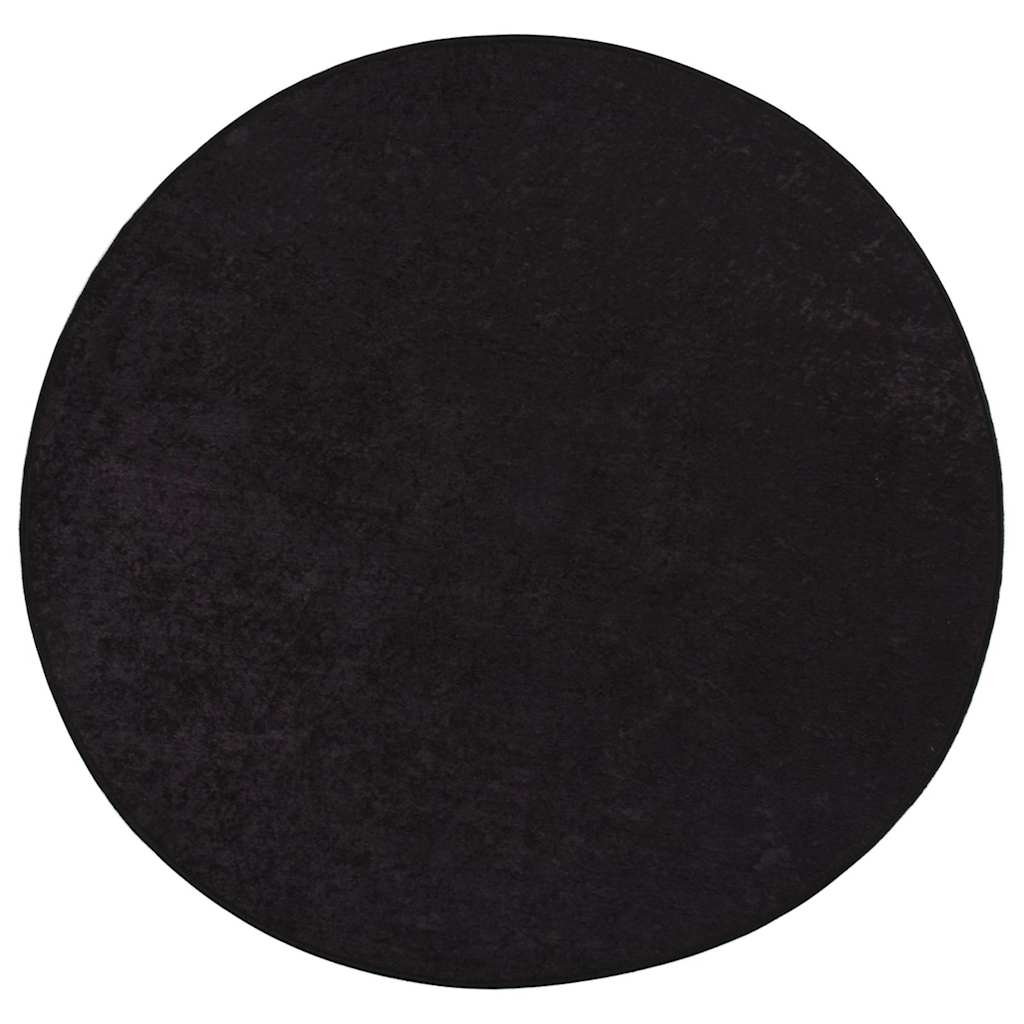 337957 vidaXL Rug Washable φ120 cm Anthracite