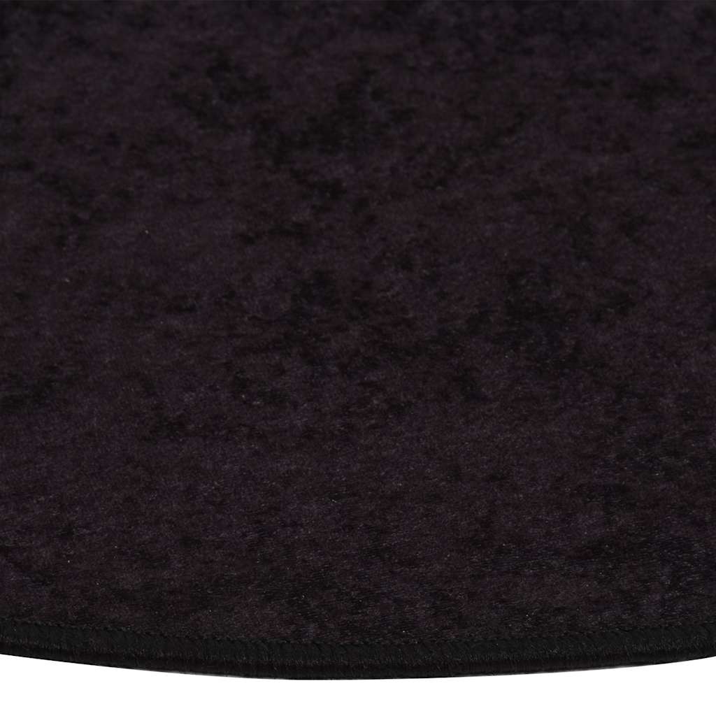 337957 vidaXL Rug Washable φ120 cm Anthracite