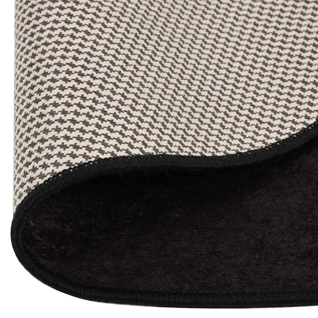337957 vidaXL Rug Washable φ120 cm Anthracite