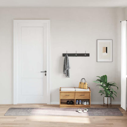 337959 vidaXL Rug Washable 80x300 cm Grey