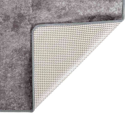 vidaXL Rug Washable 120x180 cm Grey Anti Slip