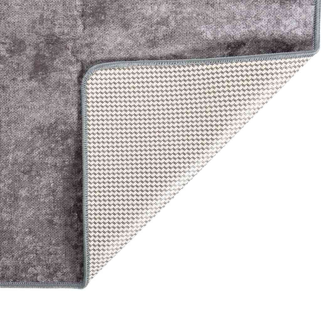 337960 vidaXL Rug Washable 120x180 cm Grey