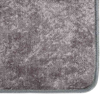 vidaXL Rug Washable 120x180 cm Grey Anti Slip
