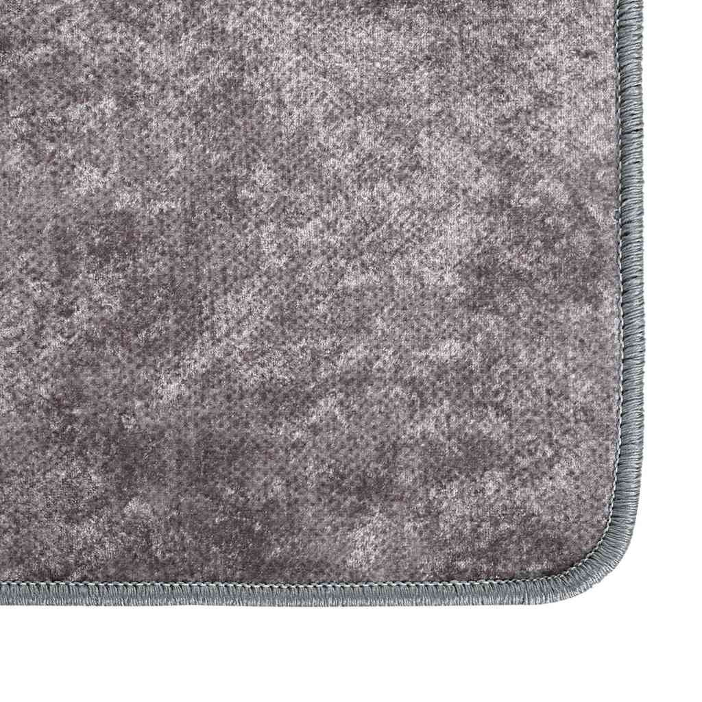 337960 vidaXL Rug Washable 120x180 cm Grey
