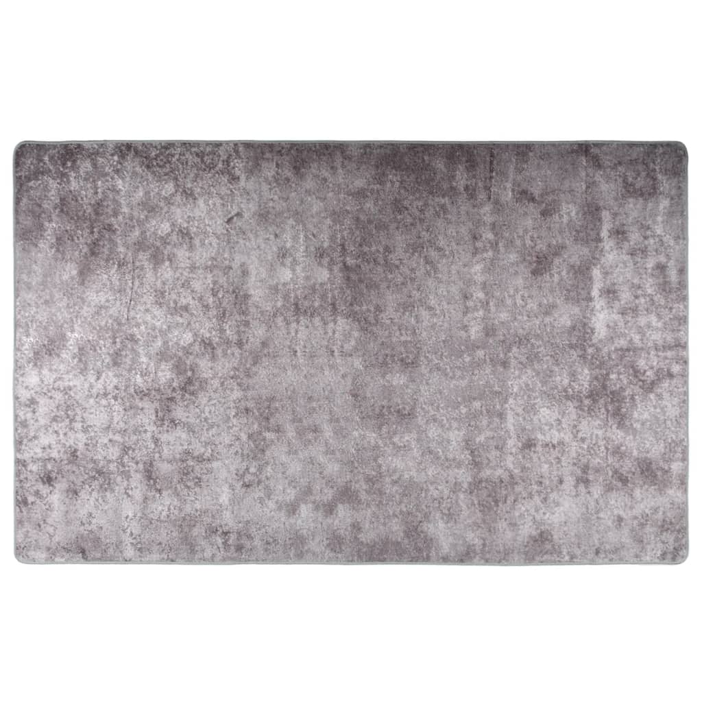 vidaXL Rug | Grey | 100% Polyester | 160 x 230 cm | Rug | Rectangular | Modern