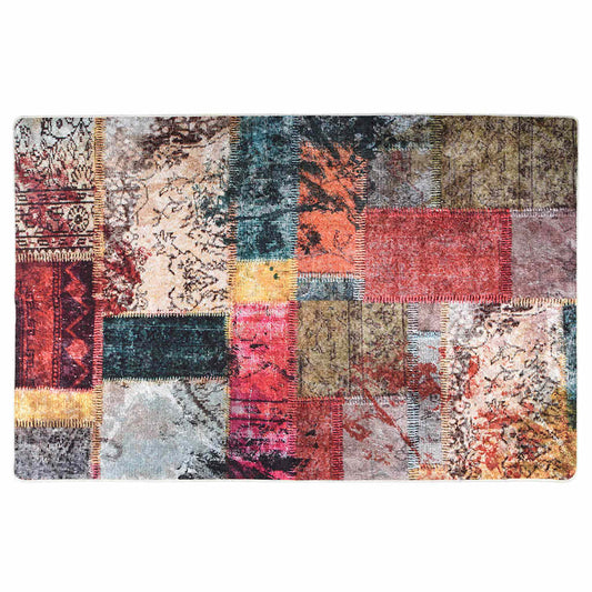 337964 vidaXL Rug Washable Patchwork 80x150 cm Multicolour