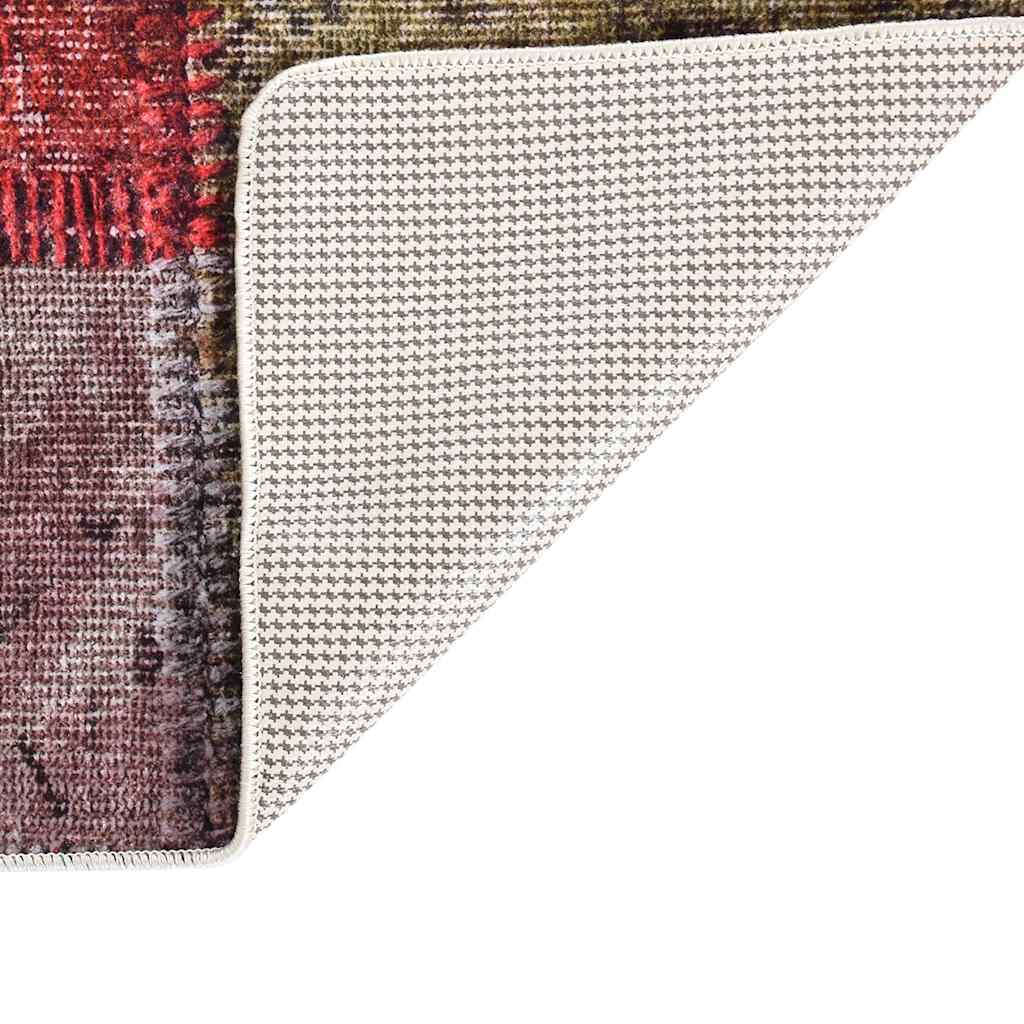 vidaXL Rug Washable Patchwork 80x150 cm Multicolour