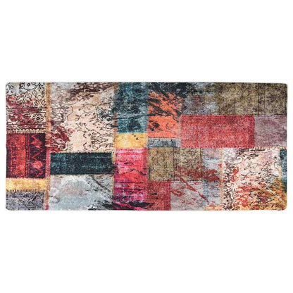 337965 vidaXL Rug Washable Patchwork 80x300 cm Multicolour