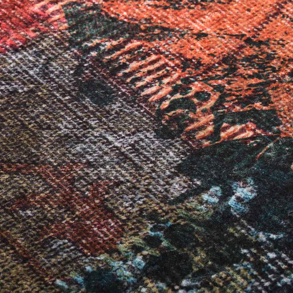 337967 vidaXL Rug Washable Patchwork 160x230 cm Multicolour