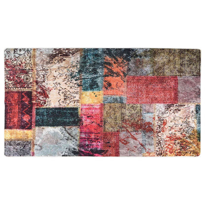 vidaXL Rug Washable Patchwork 190x300 cm Multicolour Anti Slip