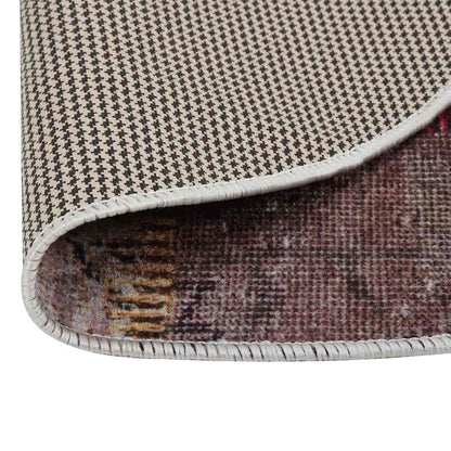 vidaXL Rug Washable Patchwork φ120 cm Multicolour