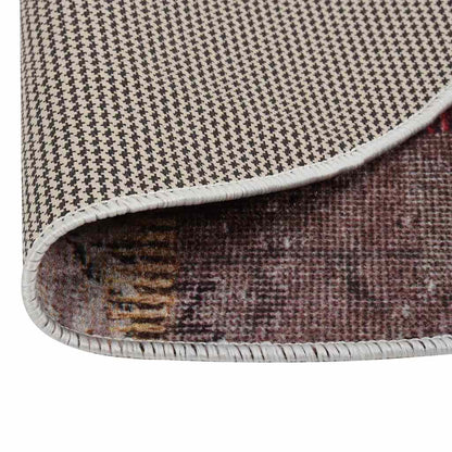 337969 vidaXL Rug Washable Patchwork φ120 cm Multicolour