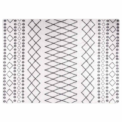 337972 vidaXL Rug Washable 120x180 cm Black and White