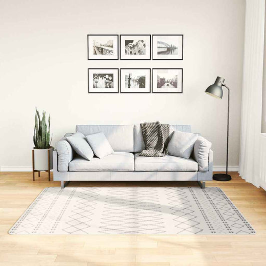 337972 vidaXL Rug Washable 120x180 cm Black and White