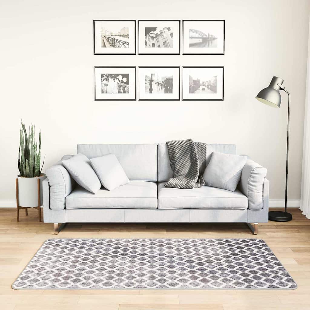 337976 vidaXL Rug Washable 80x150 cm Multicolour Anti Slip