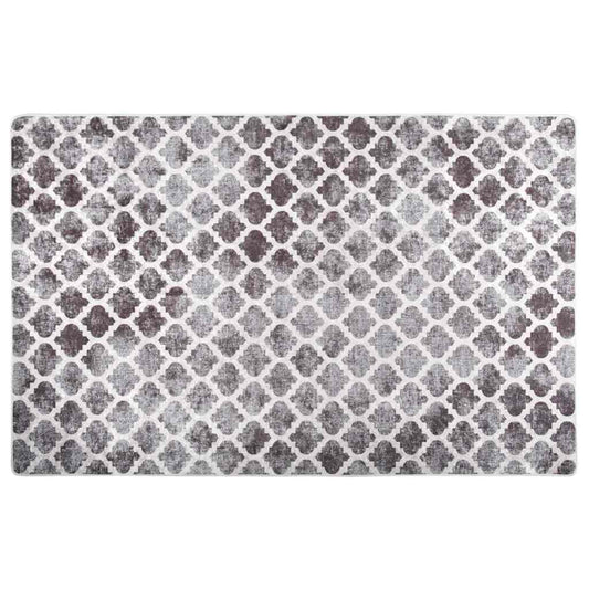 vidaXL Rug Washable 160x230 cm Grey and White
