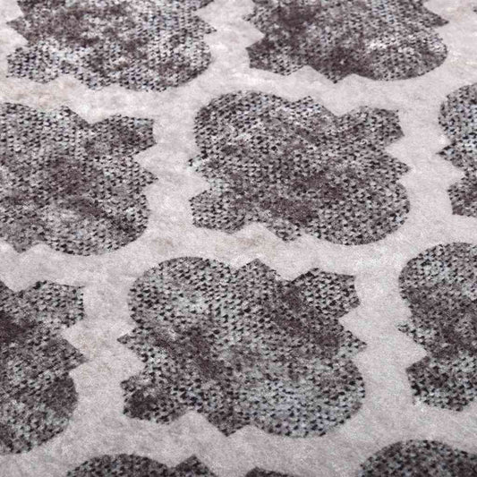 vidaXL Rug Washable 160x230 cm Grey and White
