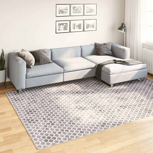 vidaXL Rug Washable 190x300 cm Grey and White