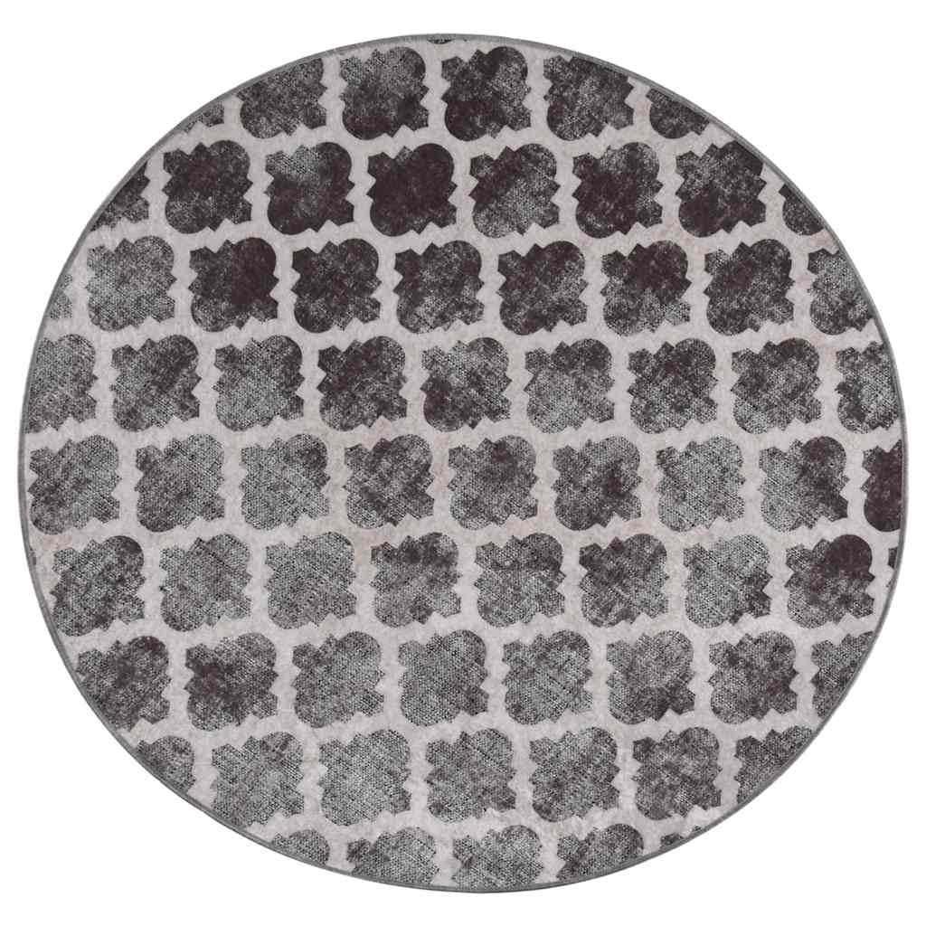 337981 vidaXL Rug Washable φ120 cm Multicolour