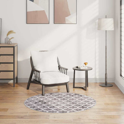 337981 vidaXL Rug Washable φ120 cm Multicolour