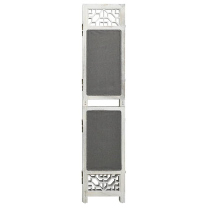 vidaXL 6-Panel Room Divider Grey 210x165 cm Fabric
