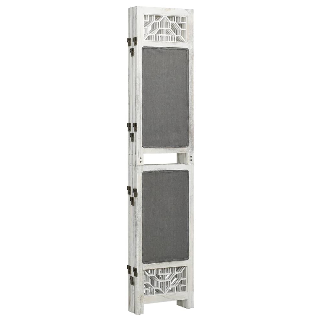 vidaXL 6-Panel Room Divider Grey 210x165 cm Fabric