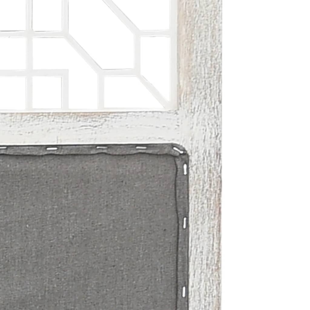 vidaXL 6-Panel Room Divider Grey 210x165 cm Fabric