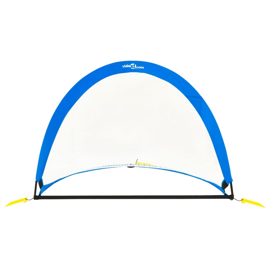 93365 vidaXL Children Football Goals 2 pcs with Storage Bag 119x82x84,5 cm