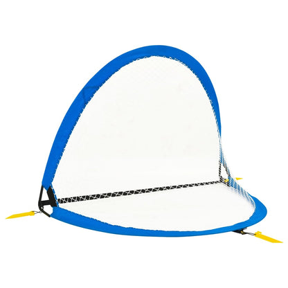 93365 vidaXL Children Football Goals 2 pcs with Storage Bag 119x82x84,5 cm