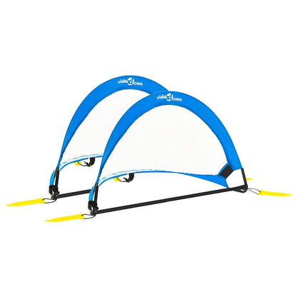 93366 vidaXL Children Football Goals 2 pcs with Storage Bag 75,5x46x48 cm