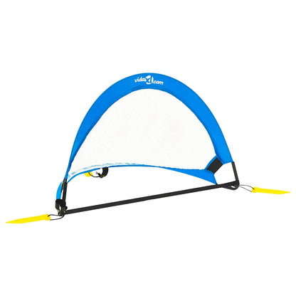 93366 vidaXL Children Football Goals 2 pcs with Storage Bag 75,5x46x48 cm