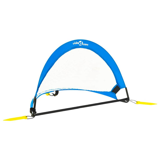 93366 vidaXL Children Football Goals 2 pcs with Storage Bag 75,5x46x48 cm
