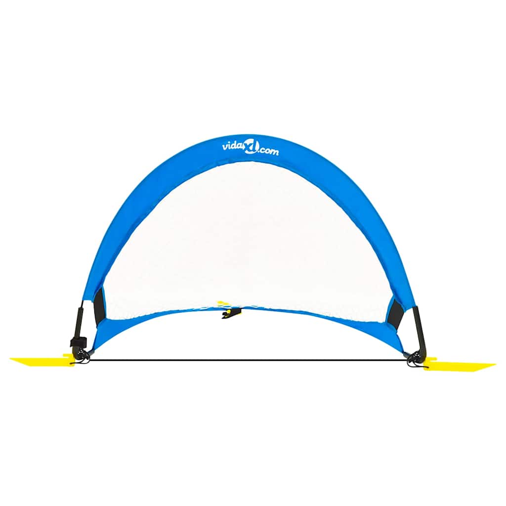 93366 vidaXL Children Football Goals 2 pcs with Storage Bag 75,5x46x48 cm