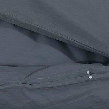 vidaXL Duvet Cover Set Anthracite 260x240 cm Light-weight Microfiber