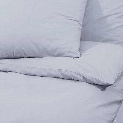 vidaXL Duvet Cover Set Grey 200x220 cm Light-weight Microfiber