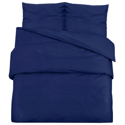 vidaXL Duvet Cover Set Navy Blue 220x240 cm Light-weight Microfiber