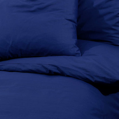 vidaXL Duvet Cover Set Navy Blue 260x240 cm Light-weight Microfiber