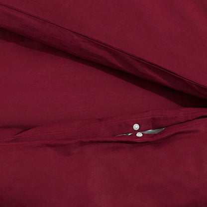 vidaXL Duvet Cover Set Bordeaux 225x220 cm Light-weight Microfiber