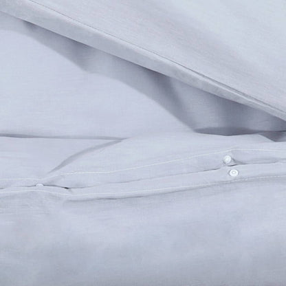 vidaXL Duvet Cover Set Grey 240x220 cm Cotton
