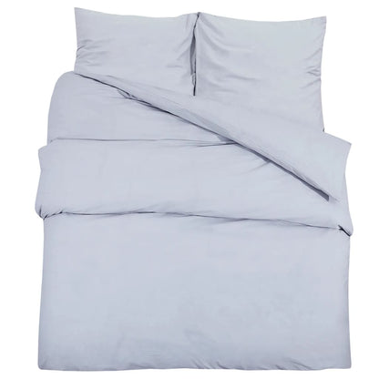 vidaXL Duvet Cover Set Grey 200x220 cm Cotton