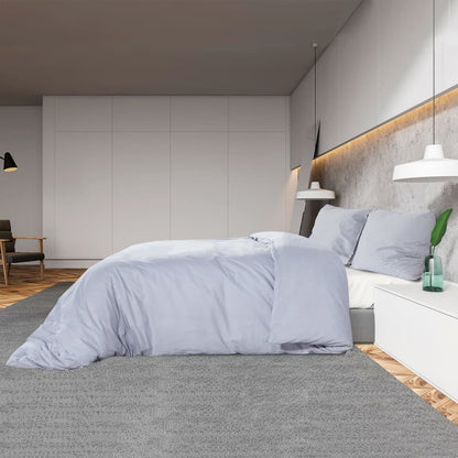 vidaXL Duvet Cover Set Grey 200x220 cm Cotton