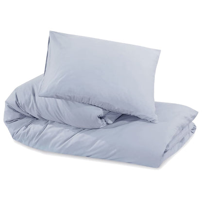 vidaXL Duvet Cover Set Grey 200x220 cm Cotton