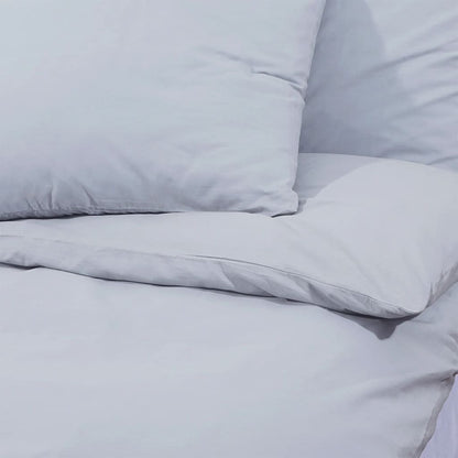 vidaXL Duvet Cover Set Grey 200x220 cm Cotton