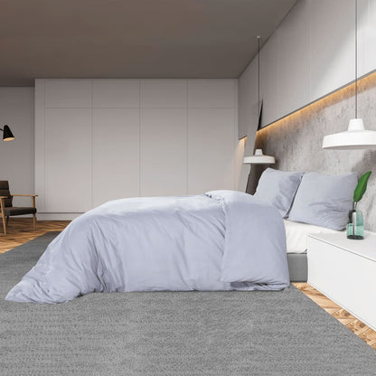 vidaXL Duvet Cover Set Grey 260x220 cm Cotton