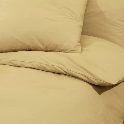 vidaXL Duvet Cover Set Taupe 135x200 cm Cotton