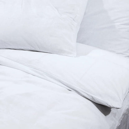 vidaXL Duvet Cover Set White 220x240 cm Cotton