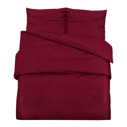 vidaXL Duvet Cover Set Bordeaux 260x240 cm Cotton