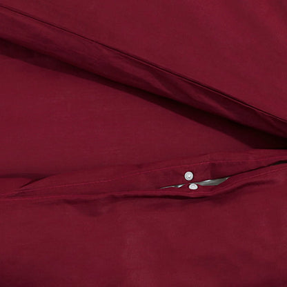 vidaXL Duvet Cover Set Bordeaux 260x240 cm Cotton