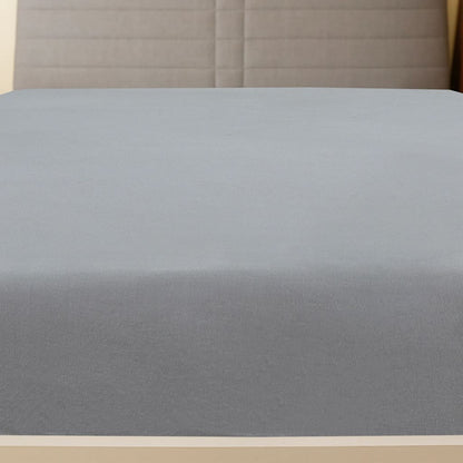 vidaXL Jersey Fitted Sheets 2 pcs Grey 140x200 cm Cotton