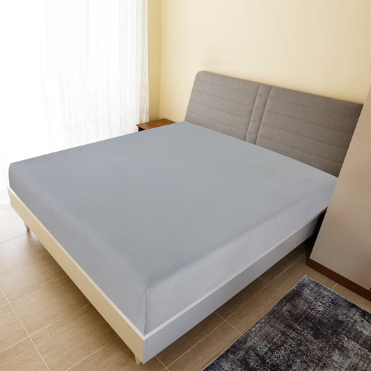 vidaXL Jersey Fitted Sheets 2 pcs Grey 180x200 cm Cotton